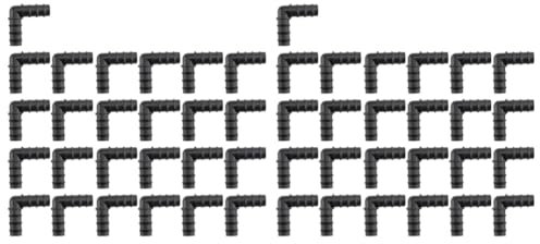 Kznifmk Confezione da 50, Gomito un 90 Gradi da 1/2 Pollice, Raccordo Pex un Crimpare Barb, Raccordi Pex nel Plastica, (Gomito da 1/2 Pollice, 50 Pezzi)