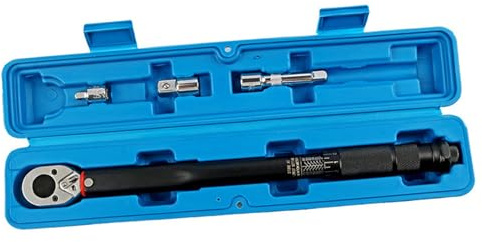 Jiuvaso Chiave dinamometrica a scatto con attacco da 3/8 e chiave dinamometrica manuale da 5-70 Nm per riparazione auto