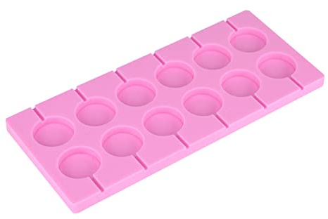 Fockety 12 Moules à Glace au Chocolat Ronds en Silicone, Moules à Glace pour la Cuisson Familiale
