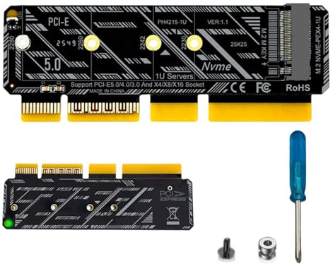 Adaptador de puerto USB interno – Placa de expansión PCIe, interfaz de disco duro de 64 Gbps, herramienta de transferencia de datos eficiente, interfaz de controlador de alta velocidad para cable