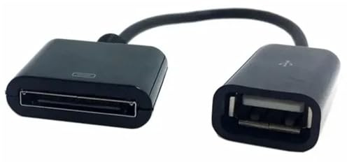 Câble adaptateur 15CM Docking 30 broches femelle vers USB 2.0 femelle Charge de données câble court Dock 30P noir et blanc