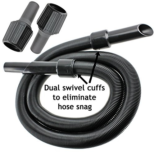SPARES2GO 6m Extension Pipe Hose Kit for Karcher Vacuum Cleaner (6 Metre Hose + 3 x Adaptors)