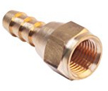 LTWFITTING Brass Flare Tube Fitting 3/8 Hose ID x 3/8 Female 45 Deg Swivel Nut Union (Pack of 5)