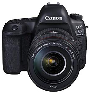 Canon EOS 5D Mark IV + EF 24-105mm f/4L IS II USM SLR Camera Kit 30.4MP CMOS 6720 x 4480pixels Black - Digital Camera (30,4 MP, 6720 x 4480 Pixels, CMOS, 4K Ultra HD, 800 g, Black)
