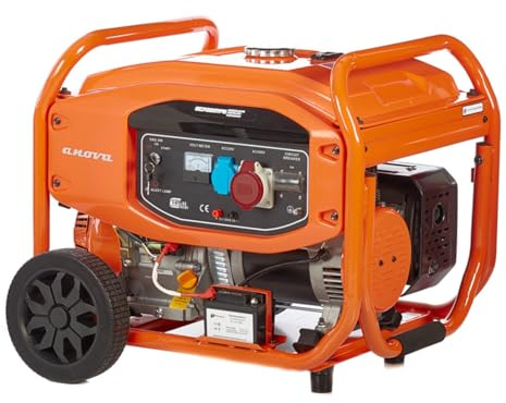 ANOVA - Generador Gasolina | 7 kVA trifásico arranque eléctrico | Para Suministro Eléctrico en Obras, Camping y Emergencias | Diseño Robusto y Larga Durabilidad