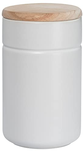 Maxwell & Williams AY0311 Vorratsdose – 900 ml Füllvolumen, Porzellan Weiß mattiert – Tint, 1 Stück in Geschenkbox
