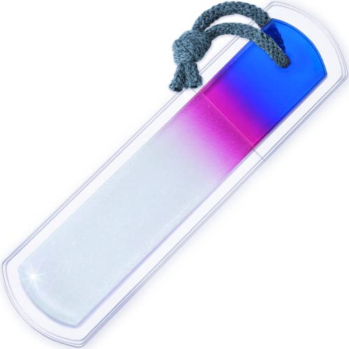Echte Tschechische Glas Fußfeile - Doppelseitige Oberfläche mit unterschiedlicher Körnung, sanfte Hornhautentfernung, Pediküre & Spa für raue Haut, professionelle Pflege von Fersen, EU-Qualität