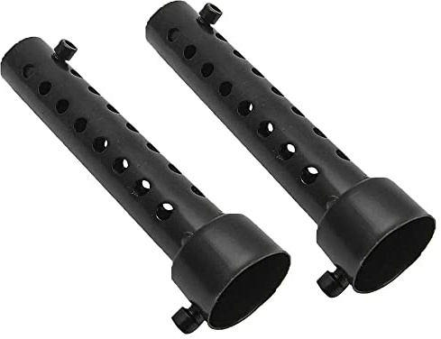 2pcs 60mm Universal Motorrad Auspuff Schalldämpfer Motorrad kann Auspuff Schalldämpfer Schallwand (schwarz) setzen