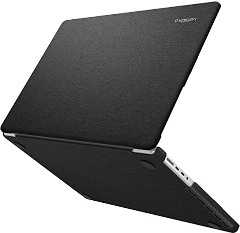 Spigen Urban Fit Hülle Kompatibel mit MacBook Pro 14 Zoll M5 Pro / M5 Max (2026), M5 (2025),M4 / M3 / M2 / M1 Pro/Max Serie (2024/23/21) - Schwarz