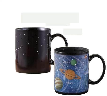 Kaffeetassen 1pc Temperatur-empfindliche Farbe-ändern Tasse Keramik Tasse Becher Wasser Tasse Kaffee Tasse Tassen Kaffee Tassen Kaffee becher Mug (Color : B)