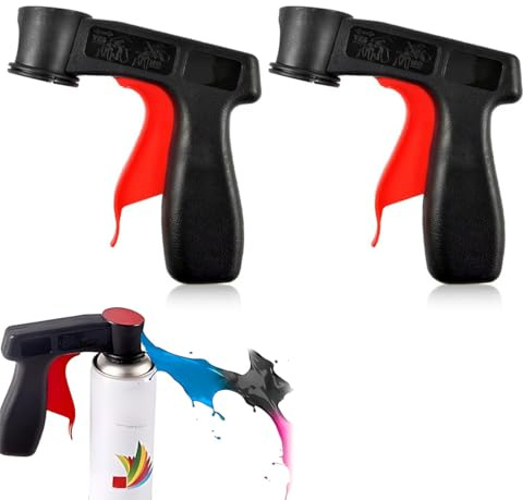 2pcs Color Spray Machine Accessories, Spray Gun Handle, Spray Can Holder, Handle Holder, Spray Bottle Holder, Spray Paint Gun
