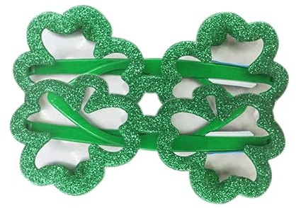KITANDOVE Kleeblatt-rahmen Glitzernder Rahmen Lustige Brille Für Party Bühne Nachtclub Fotografie-requisitenbrille