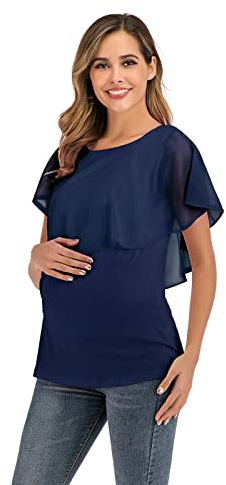 Still Tops Gros seins Femmes & Femmes Soutien-gorge d'allaitement pour Allaitement Sommeil Grossesse Haut d'allaitement Allaitement Nursing Maillot de corps Enceinte Col en V Maillot de corps de
