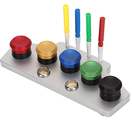 Uhrenöler-Set, Uhrenöler aus Metall, Uhrmacher-Ölbecher, Becherwerkzeuge, Schalenset, Reparaturtablett, Ständerhalter, Uhrenölerschale, Uhrenöl-Tauchwerkzeug, Uhrenreparaturzubehör für Uhrmacher (Öl