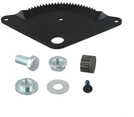 Kit de reparación de placa de sector de cortacésped 532194732 con piñón, arandela de empuje, buje, perno y componentes de tuerca