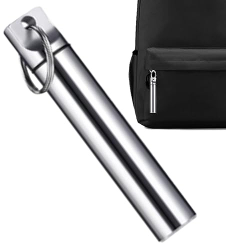 Keyubria Soporte de palín de dientes, Caso de viaje de palillo de dientes,Dispensador de contenedor de caja de bolsillo de aleación de aluminio | Caja de transporte de recortes higiénico de pico de