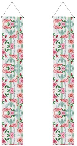 Kaktus Flamingo Rose Blumen Veranda Schild Abschluss Dekorationen Banner für Klasse von Party Dekor