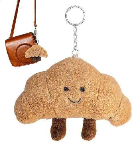 Bag Charms, Taschen-Anhänger, Croissant-Schlüsselanhänger für Kinder, Plüsch-Aesthetic