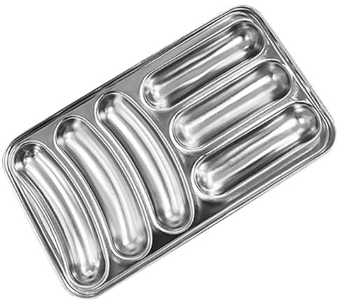 PHENOFICE Moule À Pain Hot Dog En Acier Inoxydable Diy Cuisson Formes À Pain Long