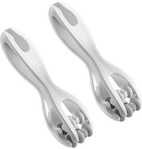 2 Stk Fingermassagegerät, Finger Roller Massage Tool, Massageball mit Griff Körper, Muskel Entspannen Massagegerät, Selbstmassagerolle, für Druckpunktmassagegerät zur Linderung von Fingerschmerzen