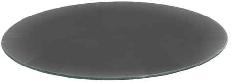 Harbour Housewares Rundes Schneidebrett aus Glas - 30cm - Grau - 1x Temperiert Hitzebeständig Heim Küche Arbeitsplattenschoner Kochfeld Kocher Herdplatte Oberflächenschutz Abdeckung