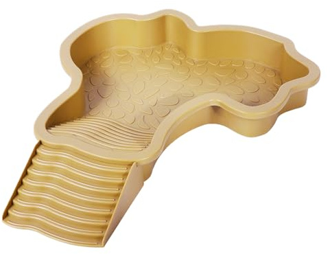 Aznever Piscine d'eau pour Reptiles, Plat d'eau pour Tortue De Piscine avec Rampe, Piscines Tortue Terrestre Mangeoire, Mangeoire Tortues Terrestre, Bol Eaus Reptile pour Gecko, Tortues, Dragon Barbu
