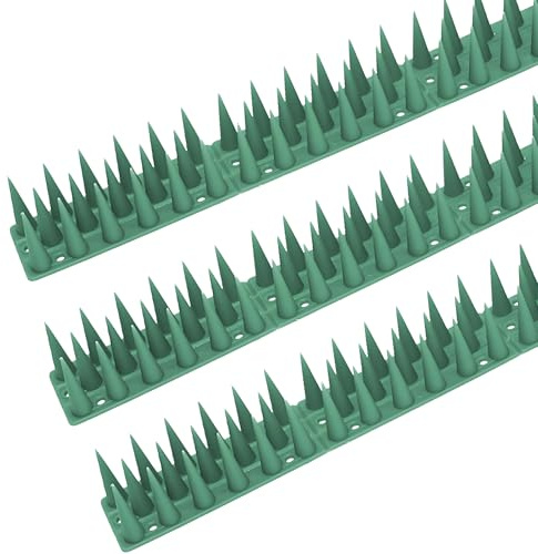 MxSplorion Bird Spikes, Pigeon Spikes for Pigeon Deterrent to Keep Bird or Animals Away, for Outdoor Garden to Keep Birds Away,Fence Wall Spikes of Bird Deterrent Covers 2m,Green