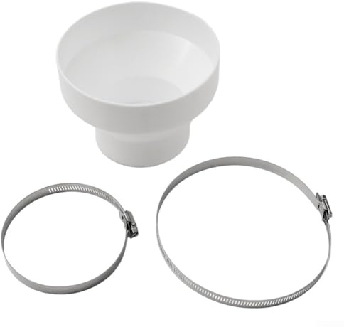 ReachMall Efficient Duct Pipe Reducer for 150mm to 100mm Connections, for Range Hoods and Ventilation Systems