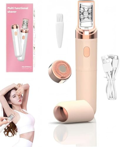 Soft Skin Pro Facial Hair Remover, Washable Rechargeable Portable Women Facial Epilator, 2025 New SoftSkin Pro Women Face Epilator with Smart Light 2-in1 for Face & Body, Painless & Portable, Pink