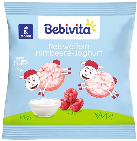Bebivita Reiswaffel Himbeere-Joghurt, Babysnack ab 8. Monat, (8 x 30g)