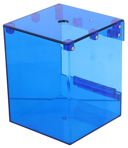 VILLCASE Hängende Transparente Vogelbadewanne aus Robustem Wiederverwendbar und Vielseitig für Papageien Wellensittiche und Kleine Vögel für Sommerdusche und Sandbad im Käfig Praktisches