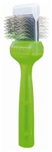 ActiVet Pro Soft Green Hunde- & Katzenbürste 4,5 cm – Profi-Fellbürste für Unterwolle, Doppelfell & Langhaar – flexible Edelstahl-Borsten, Made in Germany