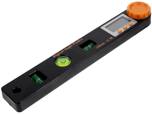 DEARMAMY Righello Digitale con Display LCD Inclinometro e Goniometro Portatile per Misurazioni Precise di Angoli Orizzontale e Verticale Strumento per Industria e Te