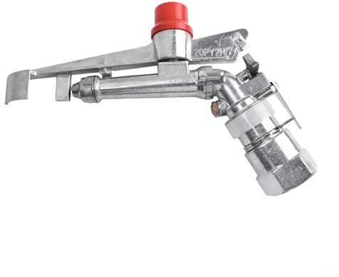 Arroseur d'arrosage de 2,5 cm pour arrosage de grande surface, pulvérisateur réglable avec rayon de 20 à 26 m, matériau en alliage de zinc, compatible avec