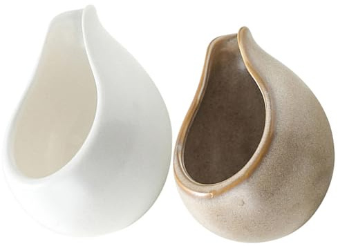 2 Pezzi Lattiera Ceramica Giapponese per Caffè Latte, Uso Versatile | Beccuccio Creativo, Aspetto Liscio ed Elegante, Facile da Pulire, per Bar e Feste