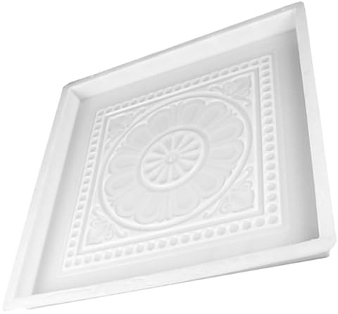 Warmhm Stampo per Mattonelle di Cemento Stile Antico per Giardino da Esterno, in Plastica Resistente, Facile da Smontare e Antiscivolo, per Cortili Cinesi