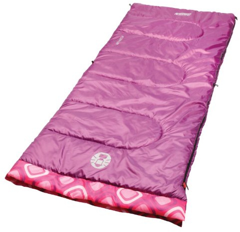 Coleman Kids 45°F Sleeping Bag for Children up to 5ft 5in Tall, Lightweight & Warm Sleep Sack for Indoor/Outdoor Use, Machine Washable