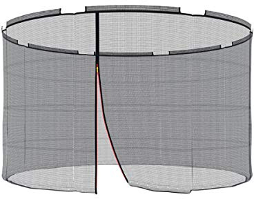 Ampel 24 Ersatz Sicherheitsnetz für Trampolin mit Sicherheitsring Ø 305 cm, Ersatznetz für 8 Stangen, Netz außenliegend, reißfest, UV-beständig