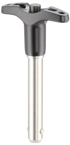 Kugelsperrbolzen, selbstsichernd, mit T-Griff | d1=16 mm / l1=150 mm/Rostfreier Stahl 1.4305 | 22340.0088