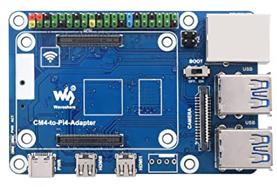 Coolwell CM4 to Pi 4B Adapter for Raspberry Pi, Use CM4 to Reproduce The Original Appearance of The Pi 4B, Alternative Solution