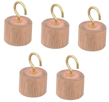 Alipis 5stücke Kreative Holz-haken Ohne Bohren Deckenhaken Für Küche Badezimmer Und Schlafzimmer Langlebige Vielseitige Aufhängemöglichkeiten Aus Massivem Holz
