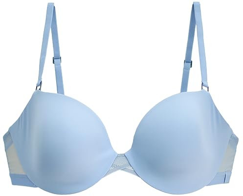 S by Sloggi Women's Symmetry WHP Half Cup Bra, Corinthian Blue 3609/8m, 34B