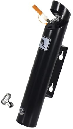 Wandaschenbecher Für Draußen, Wandaschenbecher Für Draußen, Wand-Aschenbecher Edelstahl Outdoor Zigaretten-Aschenbecher Creative Public Smokeless Ash Tray Smoking Receptacles Abschließbar ( Color : Bl
