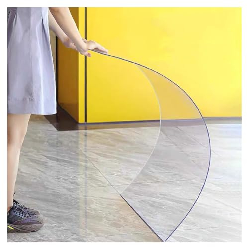Dachplatten Aus Polycarbonat,Transparente Acrylglas Platten,PC Endurance Board,UV-beständig,Beidseitig Foliert,für Gewächshaus Gartenbau Carports Vordächer,Anpassbar ( Size : W1.56*L15m/W5.12*L49.21ft