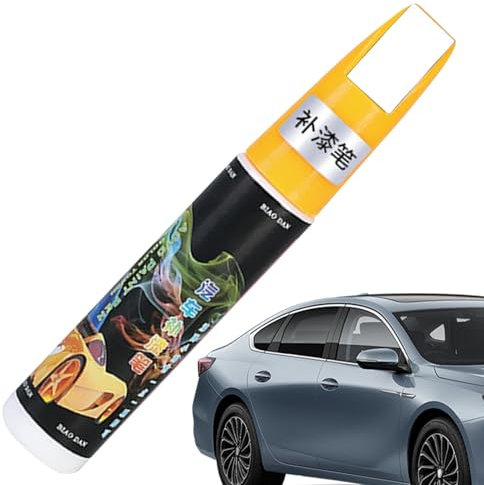 Auto-Lackstift Lackreparaturstift Reparatur Lack Pinsel, Autolack Kratzer Entfernen Lackstift,Kratzerentferner Autolack Stift,Lackreparatur für Auto, Weiß