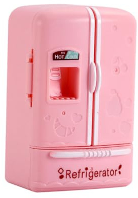 TOYANDONA Simulato Frigorifero Giocattolo Per Elettrodomestici Da Cucina Mini Frigorifero Giocattolo Play Food Accessori Da Cucina Attrezzo Da Cucina Giocare Utensili Da Cucina Preferisci Rosa