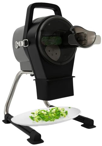 Commercial Scallion Slicer, Potato Onion Chopper, Electric Vegetable Cutter, 6000RPM, 50kg/30min, Garlic Ginger Chili Food Processor, with 1 Discharge Port,220V
