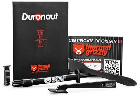 Thermal Grizzly Duronaut - 2 Gram - Enhanced Durability & High Performance Thermal Paste - for Maximum Thermal Conductivity While Overclocking CPU/GPU/PS4/PS5/Xbox