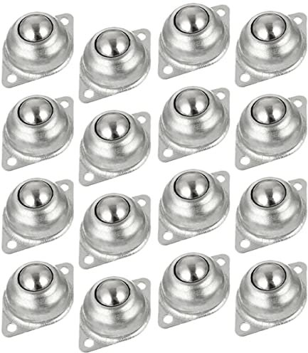 Gatuida 16stücke Kugellager Aus Kohlenstoffstahl Drehbar Rollenkugel Für Möbel Förderrollen Kleine Räder Rollenständerlager Kugelrolle Für Möbel Rollenkugel-transferlager Geräterollen
