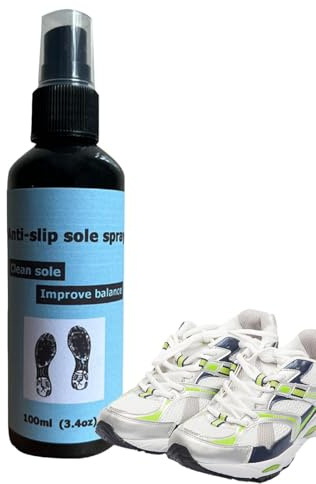 Luieonm Spray para zapatos de baloncesto, aerosol antideslizante de 100 ml, spray de tracción para de zapatos, spray de agarre de zapatos para mejorar la estabilidad y eliminar el polvo,